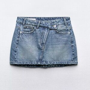 ZARA TRF DENIM MINI SKIRT
